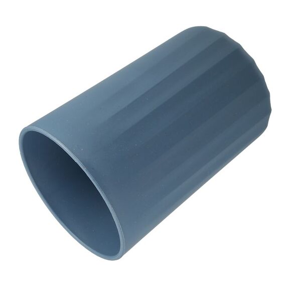 Bathroom Smooth Lines Wheat Straw Toothpaste Tumbler Deep Blue 4.09''x2.80'' - Picture 5 of 6